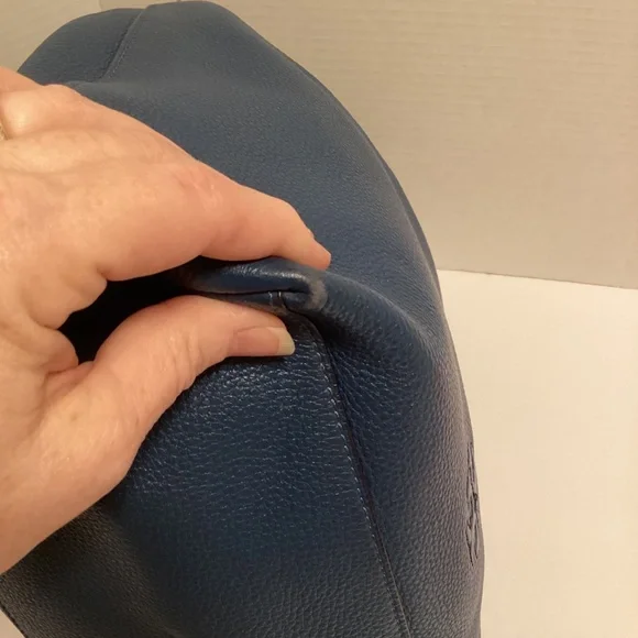 EUC Tory Burch Blue Hobo Bag - Picture 8 of 16